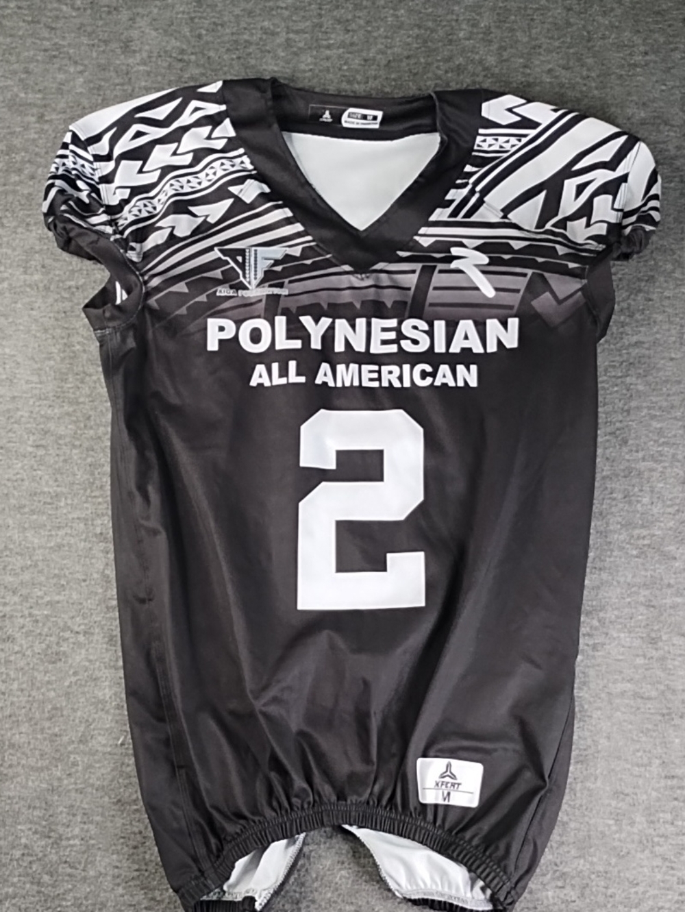 Men’s Black #2 Football Jersey